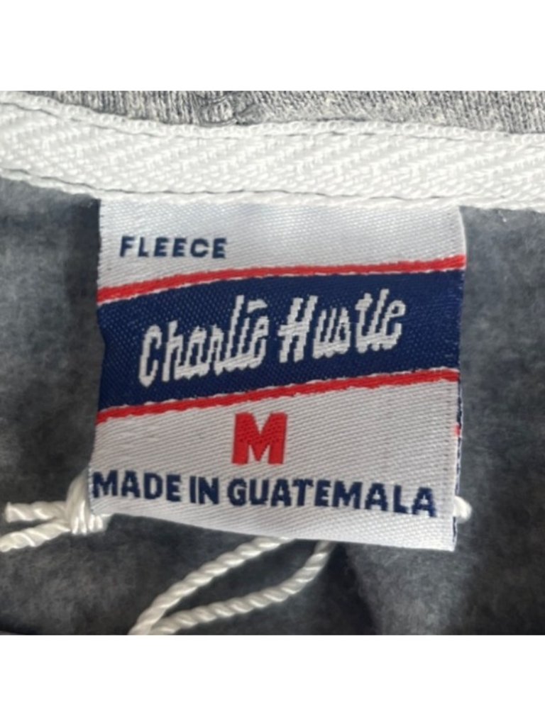 Homestead Grays Charlie Hustle Hoodie Sweatshirt Medium Gray New Baseball — image 8 of 8